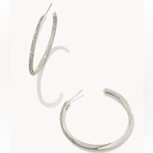 Kendra Scott silver Ella hoops